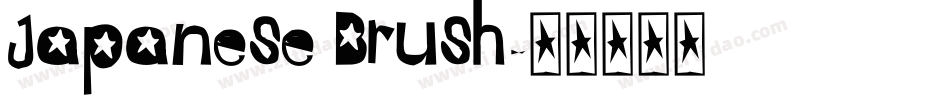 Japanese Brush字体转换